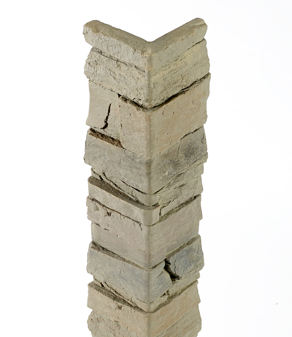 Hand Cut Block Corner - Natural Gray